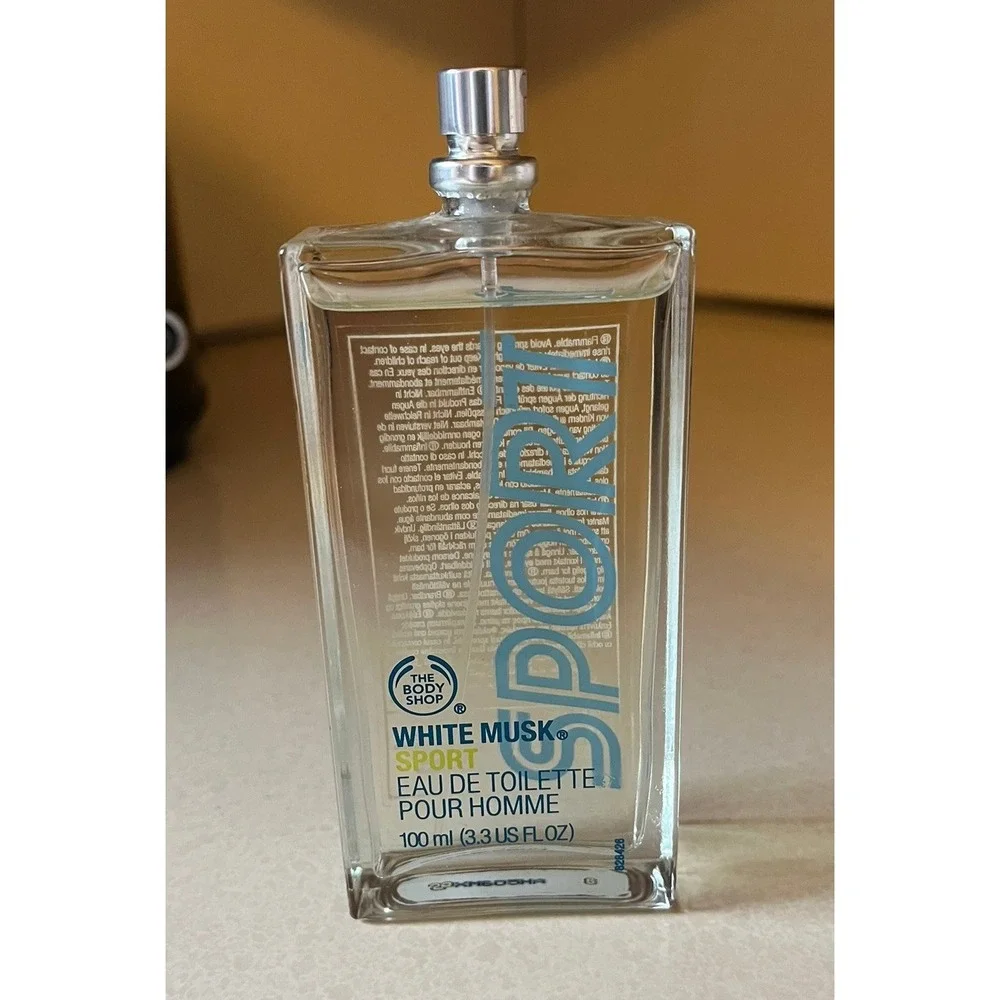 RARE Original 2013 The Body Shop White Musk Sport Men's Eau‎ de Toillete 3.3 OZ